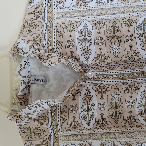 Misslook   Tan & White Women's  Wear Size Sm - Picture 2 of 6